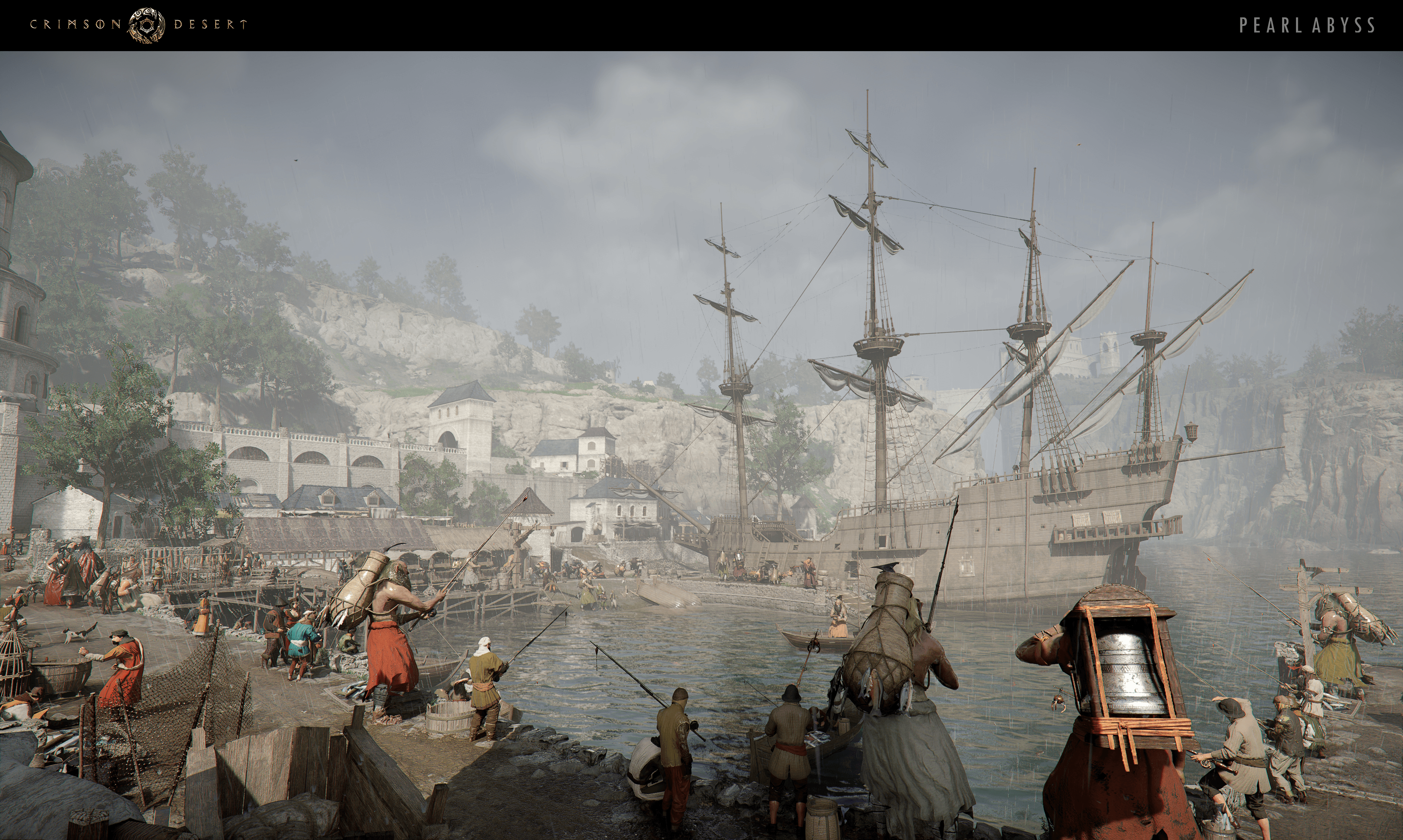 A Crimson Desert settlement image that fits gear and power progression.